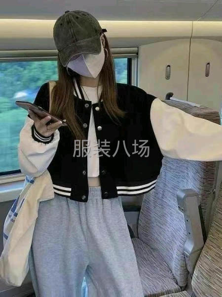 美式短款加絨棒球服-第3張圖片