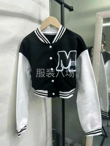 美式短款加绒棒球服-第7张图片