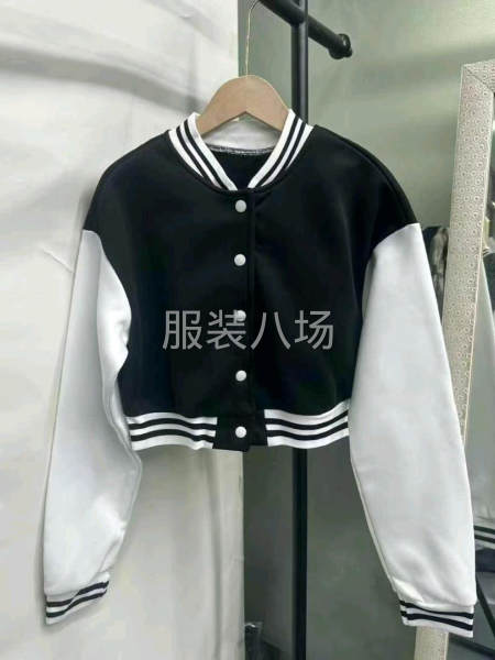 美式短款加絨棒球服-第6張圖片