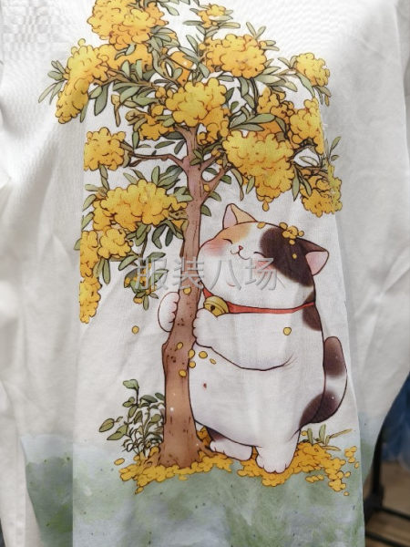 白墨直噴印花（國內(nèi)最新設(shè)備），不挑布料，無色差，色牢度優(yōu)秀-第1張圖片