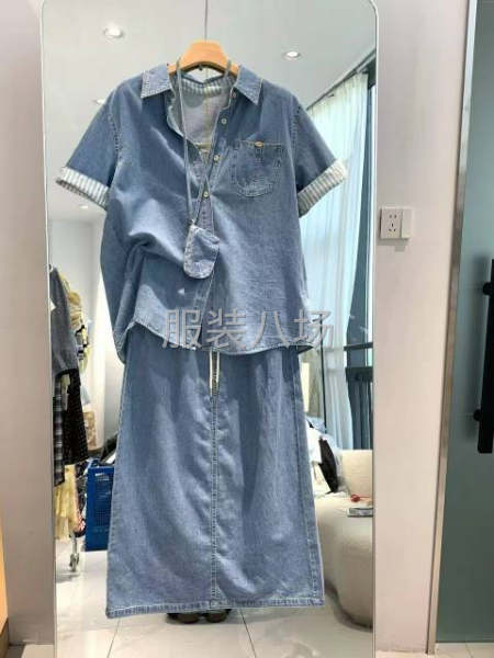直播間半精品牛仔襯衣外發(fā)，要有包擋機-第1張圖片