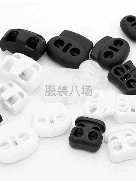 塑料彈簧扣鞋扣，一組多樣顏色可選，服裝輔料多種用途。透明、黑-第6張圖片