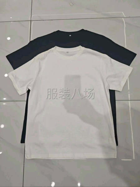 240克全棉双纱黑白T 40万件-第1张图片