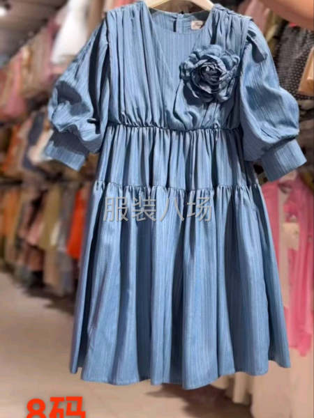 本公司专做外贸中东单女童连衣裙，有意者私聊-第4张图片