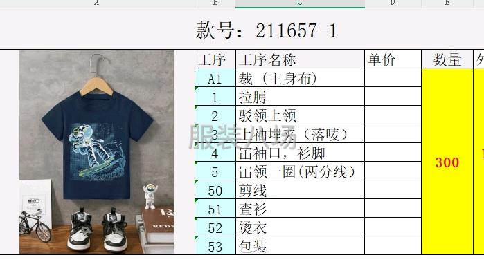 承接针织圆领，四大片，可清加工，可做后道包装-第5张图片