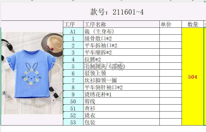 承接针织圆领，四大片，可清加工，可做后道包装-第4张图片