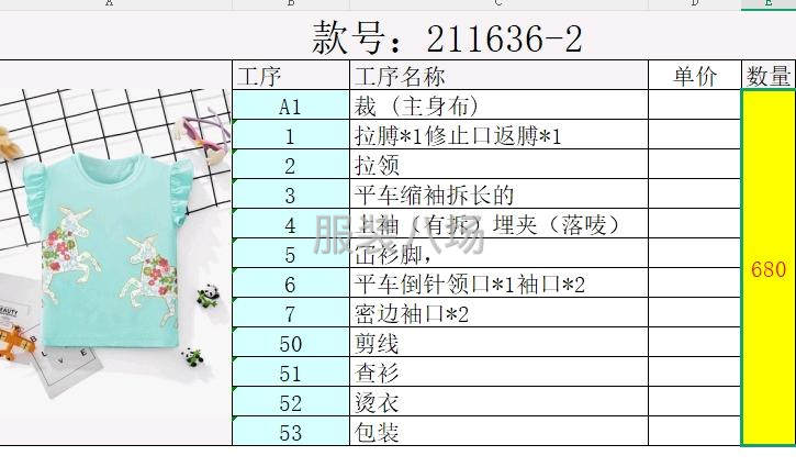 承接针织圆领，四大片，可清加工，可做后道包装-第2张图片