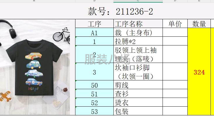 承接针织圆领，四大片，可清加工，可做后道包装-第3张图片