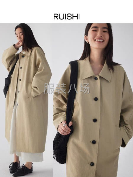意法5000件女装风衣夹克外发-第1张图片