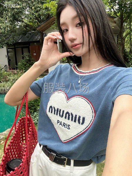 工厂直销女款圆领短袖T恤衫-第6张图片