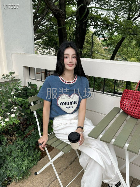 工厂直销女款圆领短袖T恤衫-第5张图片