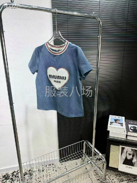 工厂直销女款圆领短袖T恤衫-第7张图片