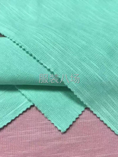 广志丰9465#竹节双面230克独特纹理棉涤带弹亲肤凉爽T恤-第7张图片