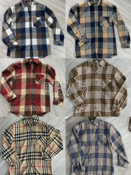 品牌尾货，磨毛款格子衬衫，特价10元，数量不多-第2张图片
