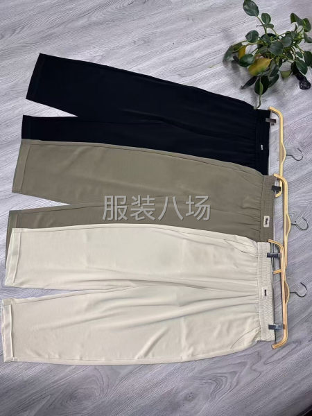 冰丝醋酸皱平口裤，滑滑的料子，超级舒服。春夏天穿非常-第1张图片