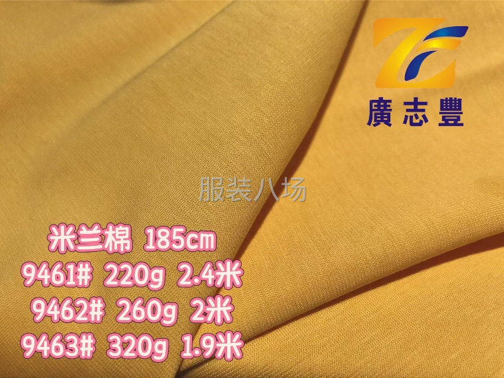 广志丰9461#米兰棉奢华双面简洁高质Polo商贸T恤面料-第1张图片