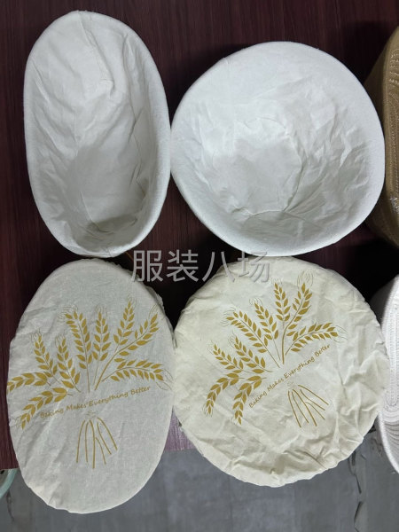 束口袋面包袋帆布袋三件套，棉绳收纳筐三件套-第2张图片