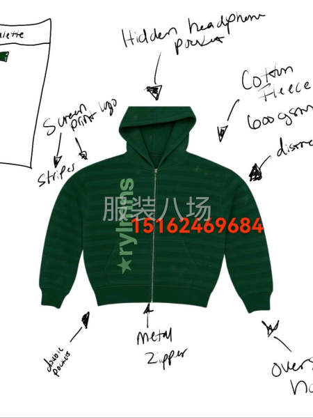 前期需要打樣，后期下大貨，面料穿棉260克-第3張圖片