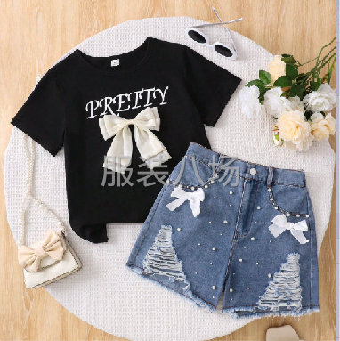 童裝針織梭織套裝，裙子，加工90后老板誠尋客戶長期合作！-第2張圖片