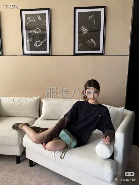2情侣装假两件长袖-第2张图片