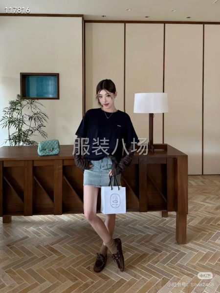 2情侣装假两件长袖-第1张图片