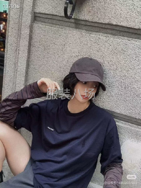 2情侣装假两件长袖-第4张图片