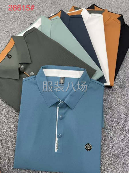 雙面錦安無縫納米冰絲短袖POLO衫T恤-第5張圖片
