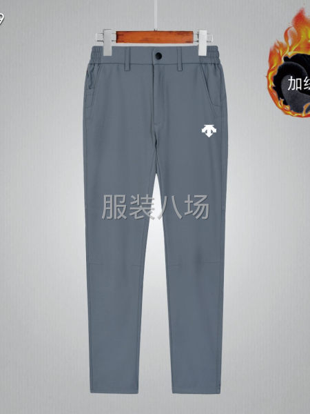 DESCENTE迪桑特 防水微弹加绒薄绒直筒长裤-第3张图片