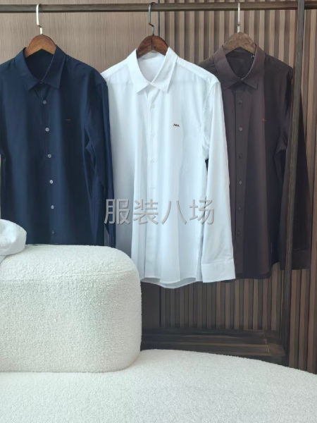 新款ZEGNA/杰尼亞條紋長袖襯衫男士-第1張圖片