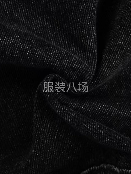 牛仔外套 牛仔黑 貼布繡花高端五金金屬件-第8張圖片
