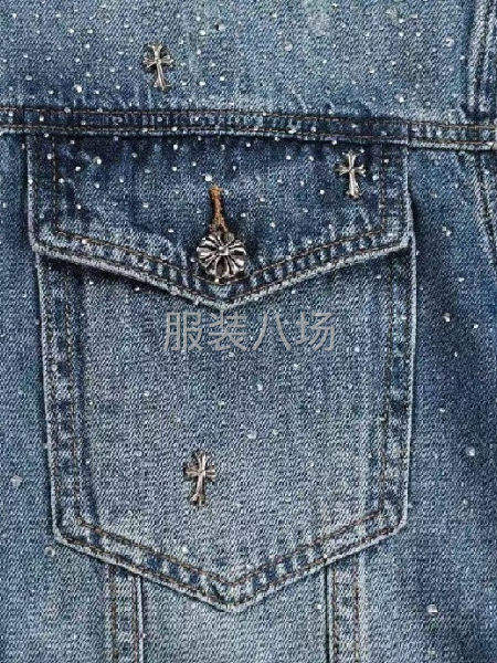 CNZ002 牛仔外套 尺码S M L XL 牛仔蓝 满天星-第4张图片