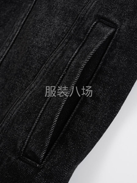 牛仔外套 牛仔黑 贴布绣花加高端五金金属件-第7张图片