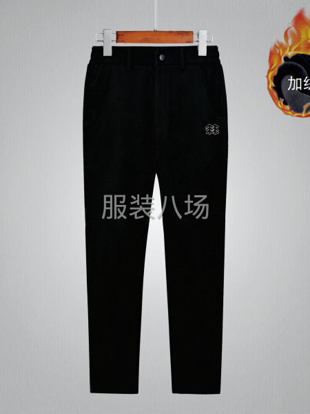 KOLON SPORT可隆防水微彈加絨薄絨直筒長褲 面料-第3張圖片