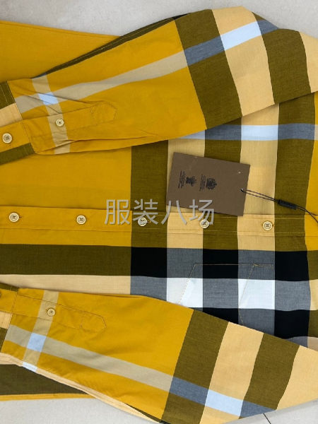 巴宝莉大格子长袖10色    S~2XL-第9张图片