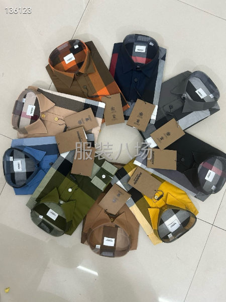 巴宝莉大格子长袖10色    S~2XL-第1张图片