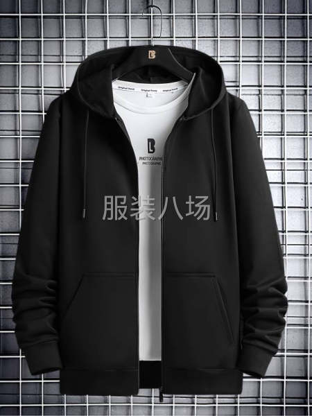 简单款开衫拉链衫卫衣能马上上线的来-第1张图片