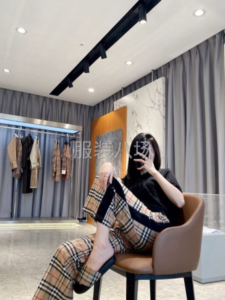 女款巴宝莉黑边长裤 S~XL-第3张图片