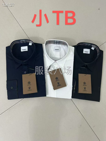 经典tb 战马刺绣长短袖净色衬衫四季常青永不过时款，弹-第4张图片