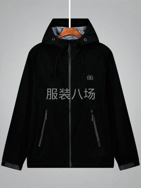 可隆情侣款单层软壳冲锋衣防水防风透气骑行轻量 无缝拉链口袋-第2张图片