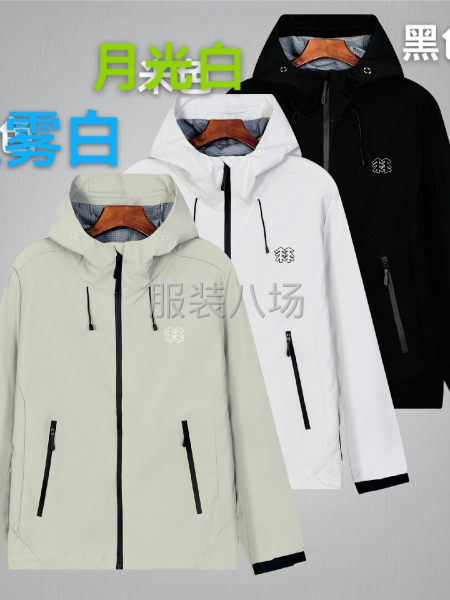 可隆情侣款单层软壳冲锋衣防水防风透气骑行轻量 无缝拉链口袋-第8张图片