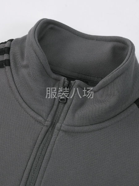 8060~阿迪达斯冬季拉链立领卫衣加绒加厚收脚 面料   珠-第4张图片