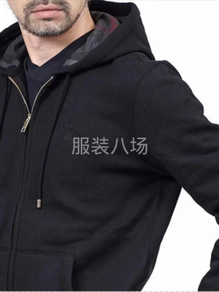 8862-BURBERRY  經(jīng)典刺繡+拼格子帽里  拉鏈連-第9張圖片