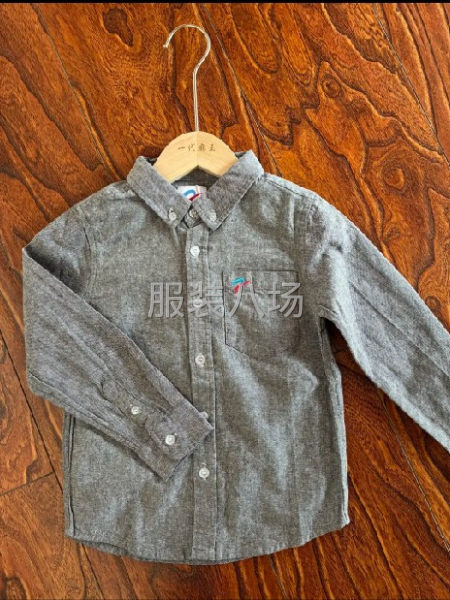 棉麻衬衣，中童，需要成衣水洗，我们提供布料和辅料-第1张图片