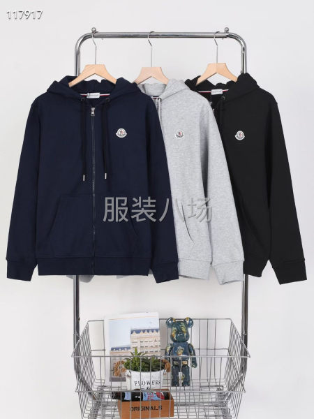 805--蒙口 拉链帽衫卫衣外套 面料   全棉   460-第6张图片