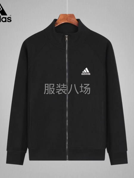 9010~阿迪达斯立领拉链卫衣外套 面料   法国绒复合-第3张图片