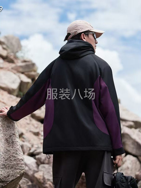 始祖鳥連帽拼接夾克保暖防風(fēng)加絨秋季搖粒絨里子加絨外套 M~2-第4張圖片