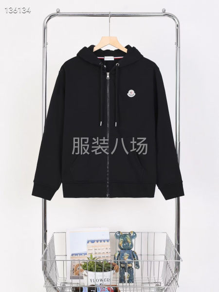 805--蒙口 拉鏈帽衫衛衣外套 面料   全棉   460-第2張圖片