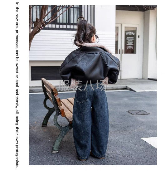 童裝加絨牛仔褲 ，碼數(shù)110-160-第2張圖片