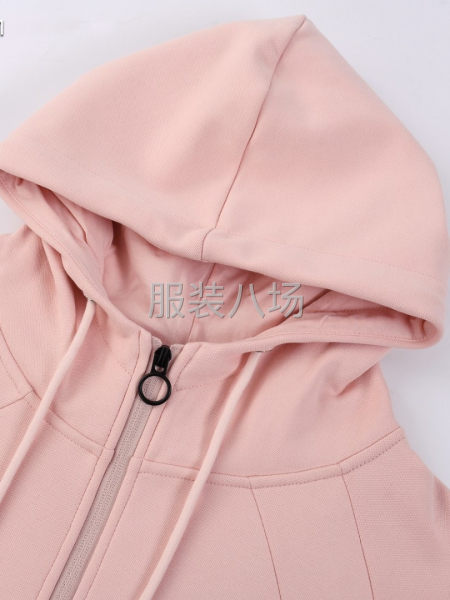 6女款露露拉鏈衛(wèi)衣帽衫加絨-第5張圖片