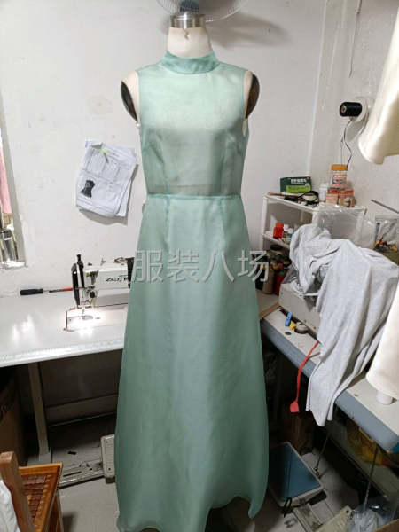 專業歐根紗，真絲連衣裙的制作-第1張圖片